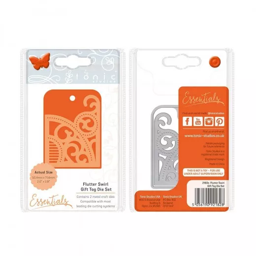 Tonic Dies - Essentials Flutter Swirl Gift Tag