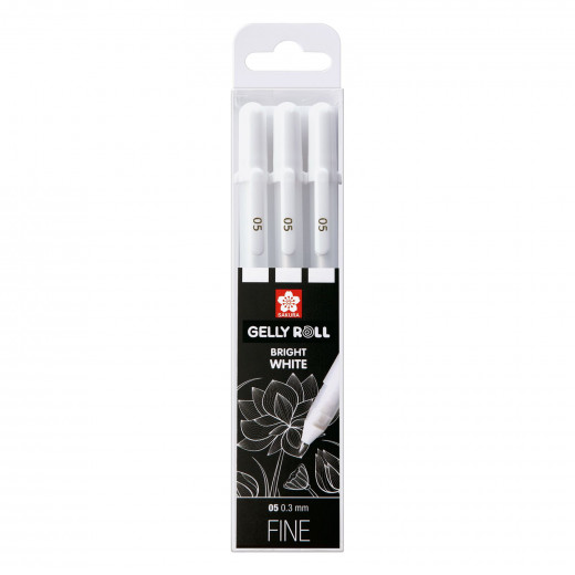 Gelly Roll Gelstifte Set - Weiss Fine (3x05)