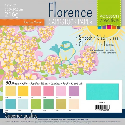 Florence 12x12 Cardstock Paper - Spring Smooth