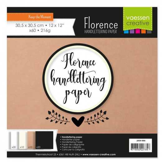 Florence Handlettering 12x12 Paper Pad