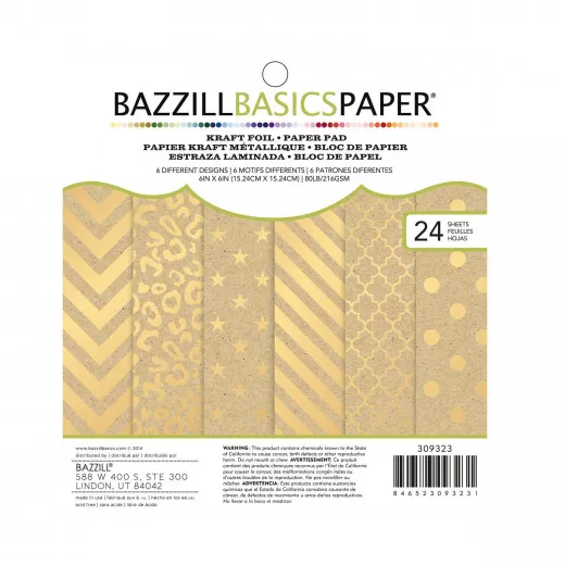 Kraft Foil 6x6 Paper Pad