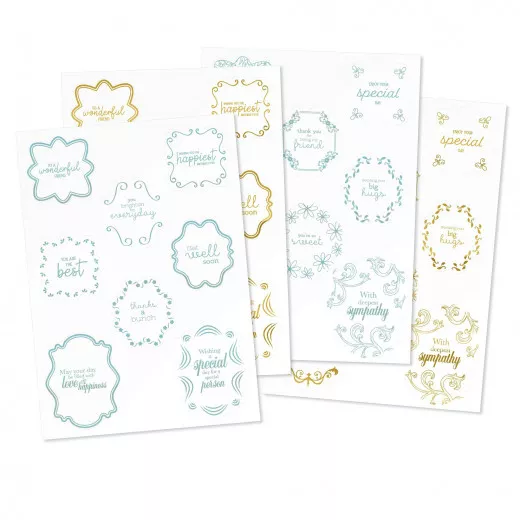 Special Sentiment Topper Foil Pack