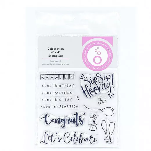 Tonic Studios Clear Stamps - celebration