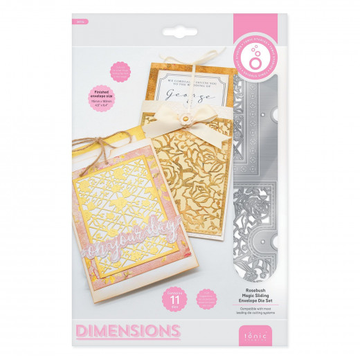 Tonic Studios Dimensions Die - Rosebush Magic Sliding Envelope