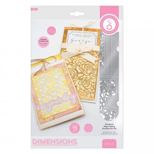 Tonic Studios Dimensions Die - Rosebush Magic Sliding Envelope