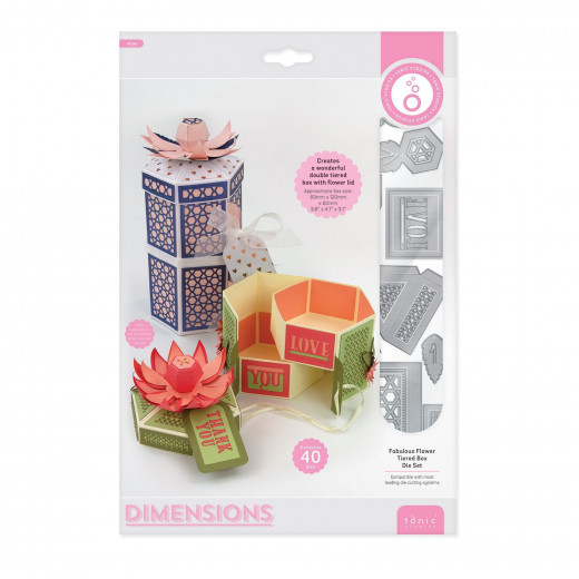 Dimensions Die - Fabulous Flower Tiered Box