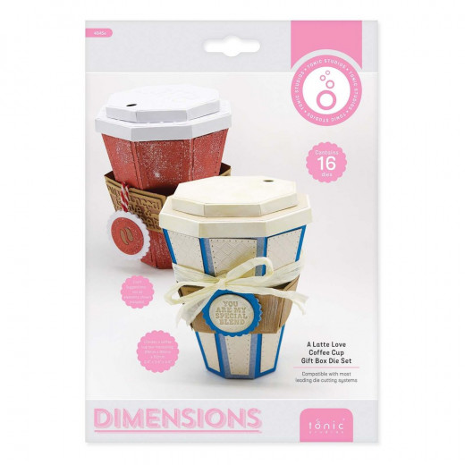 Tonic Studio Dimensions Die - A Latte Love Coffee Cup Gift Box