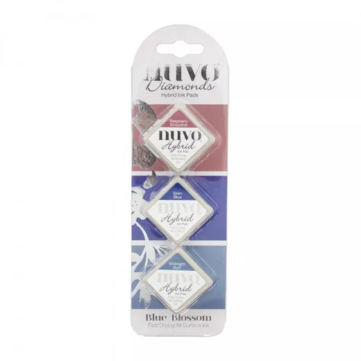 Nuvo Diamond Hybrid Ink Pads - Blue Blossom