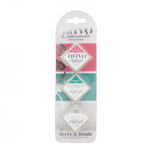 Nuvo Diamond Hybrid Ink Pads - Merry and Bright