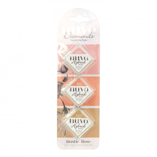 Nuvo Diamond Hybrid Ink Pads - Rustic Rose