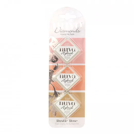 Nuvo Diamond Hybrid Ink Pads - Rustic Rose