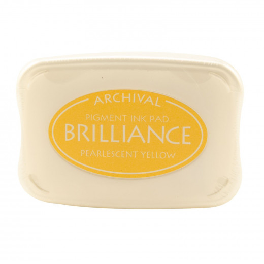 Brilliance Pigment Ink Pad - pearl yellow