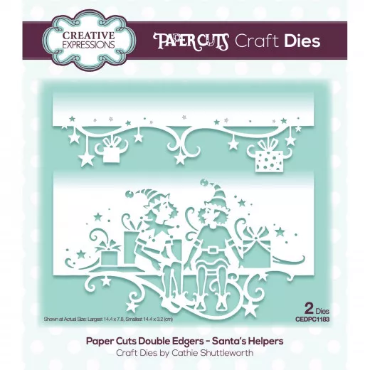 PaperCuts Craft Dies - Double Edger Santas Helpers