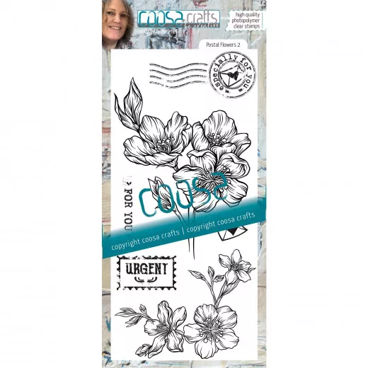 Clear Stamps - Postal Flowers 2