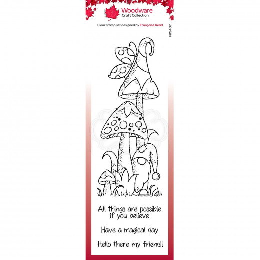 Woodware Clear Stamps - Magic Mushrooms