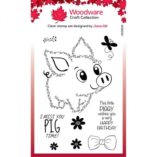 Clear Stamps - Fuzzie Friends Pablo the pig