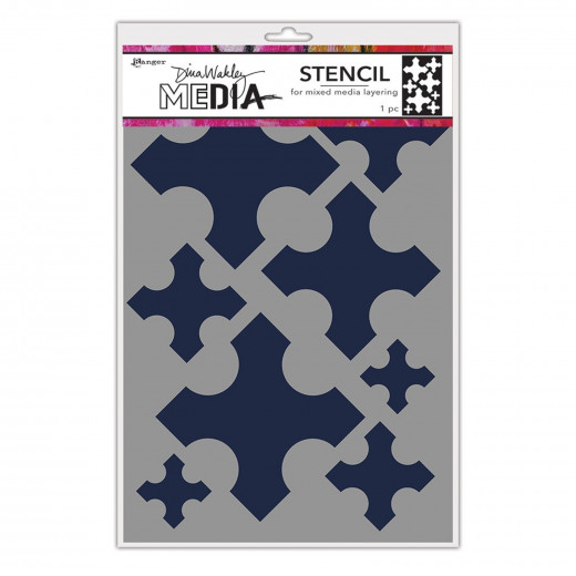 Dina Wakley Media Stencils - Medieval Crosses