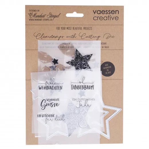 Mundart Stanzschablone Clear Stamps Set - Sterne