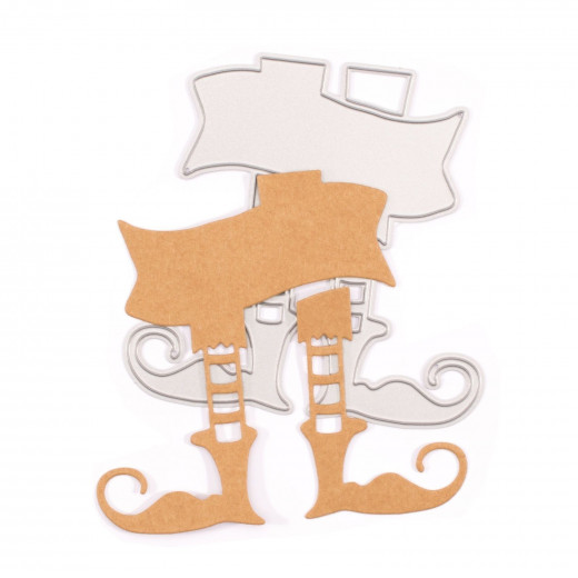 Stanzschablone und Clear Stamps - Elfenschuhe (ENG)