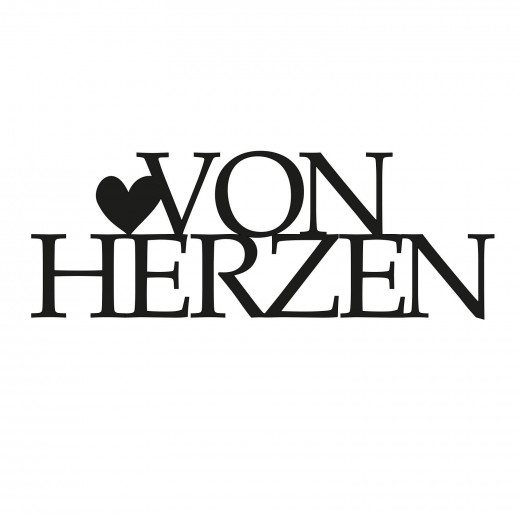 Stanzschablone - VON HERZEN