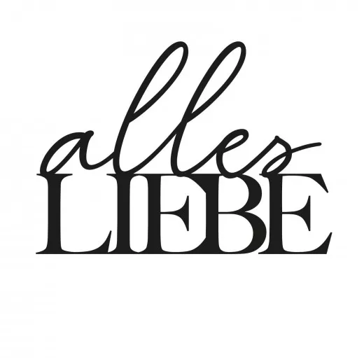 Mundart Stanzschablone - alles Liebe