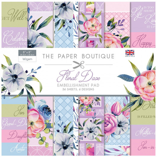 Floral Daze 8x8 Embellishment Pad