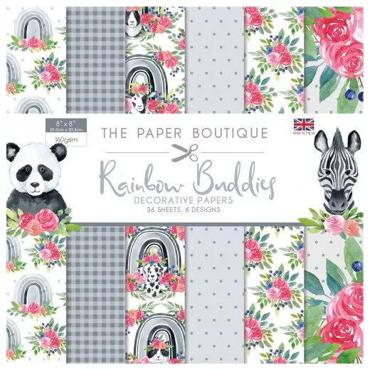 Rainbow Buddies 8x8 Decorative Paper Pad