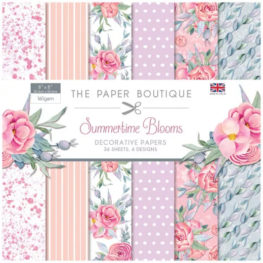 Summertime Blooms 8x8 Decorative Paper Pad