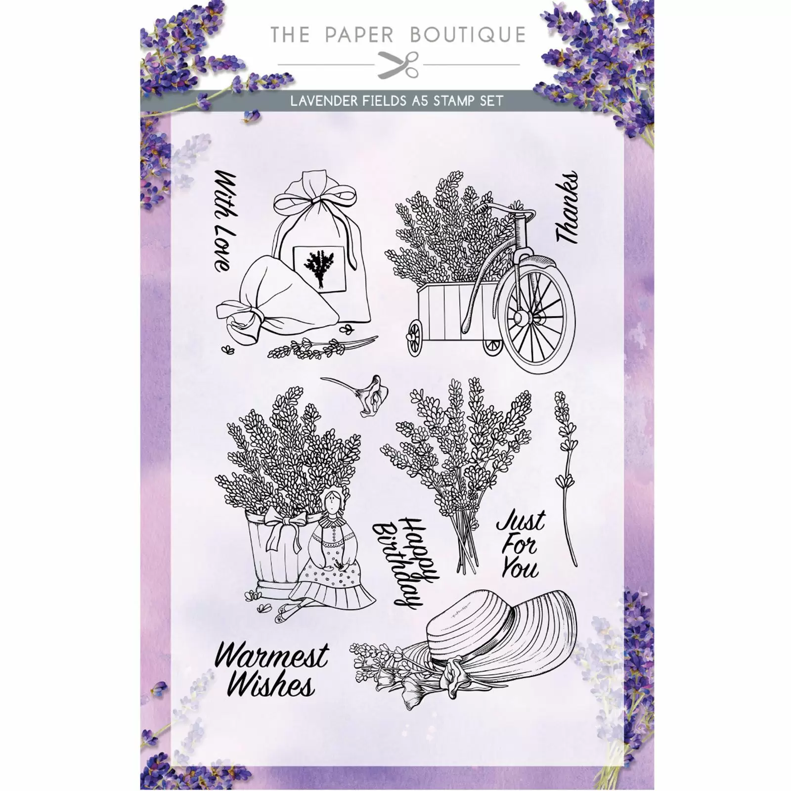 Clear Stamps Set - Lavender Fields
