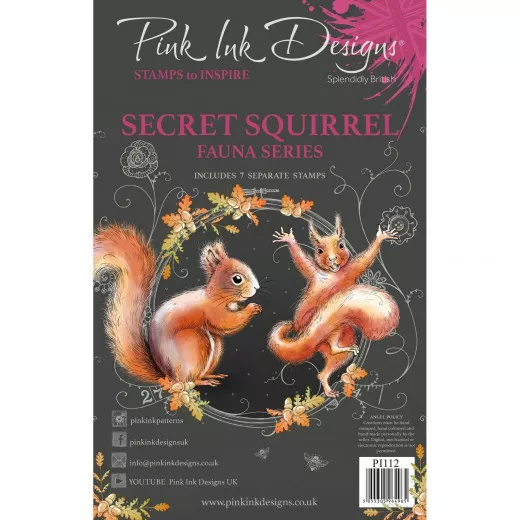 Pink Ink Designs Clear Stamps - Secret Squirrel