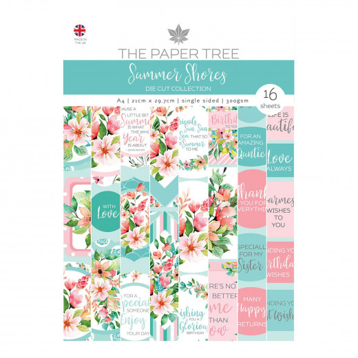 Summer Shores A4 Die Cut Collection Pad