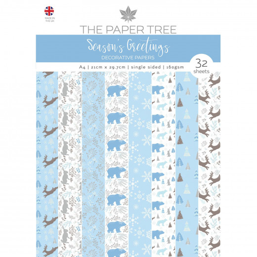 Seasons Greetings A4 Decorative Paper Pad