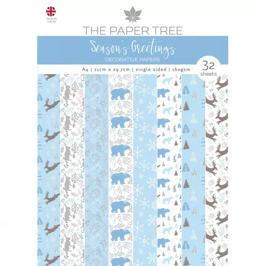 Seasons Greetings A4 Decorative Paper Pad