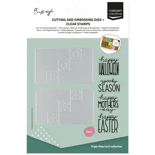 Vaessen Creative Stempel & Stanzschablonen Set in OVP mit Schablonen und Stempeln