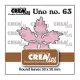 CREAlies Uno No. 63 - Weihnachtsstern runde Blätter
