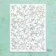 Mintay Kreativa 6x8 Stencil - Floral Swirls