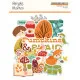 Chipboard Pieces - Pumpkins & Plaid
