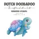 Dutch Rubber Stamp - Sea World - Turtle Family