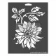 Decor Stencil 9x12 Inch - Dahlia Garden