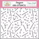 Echo Park 6x6 Stencil - Candles And Confetti
