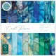Essential Craft Papers - 6x6 Paper Pad - Ink Drops Ocean 2