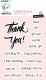 Studio Light - Clear Stamps - Essentials Nr. 911 - Thank You
