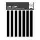 Hero Art Cling Stamp - Packed With Love - Wide Stripe Bold Print
