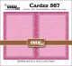CREAlies Cardzz - No. 567 - Rechteckige Gatefold-Karte, horizontal
