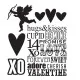 Cling Stamps by Tim Holtz - Valentine Silhouets
