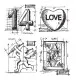 Cling Stamps - Valentine Blueprint
