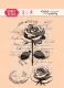Craft and You - Clear Stamps - Vintage Rose