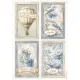 Stamperia Rice Paper - Timeless - 4 Cards