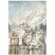 Stamperia Rice Paper - The Owl's House - 3 Owls
