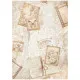 Stamperia Rice Paper - Quiet Days - Postcards